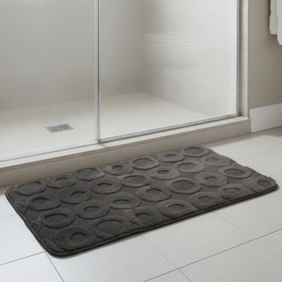 Alfombra de Baño Circle Soft Large Gris Oscuro 50x80 cm