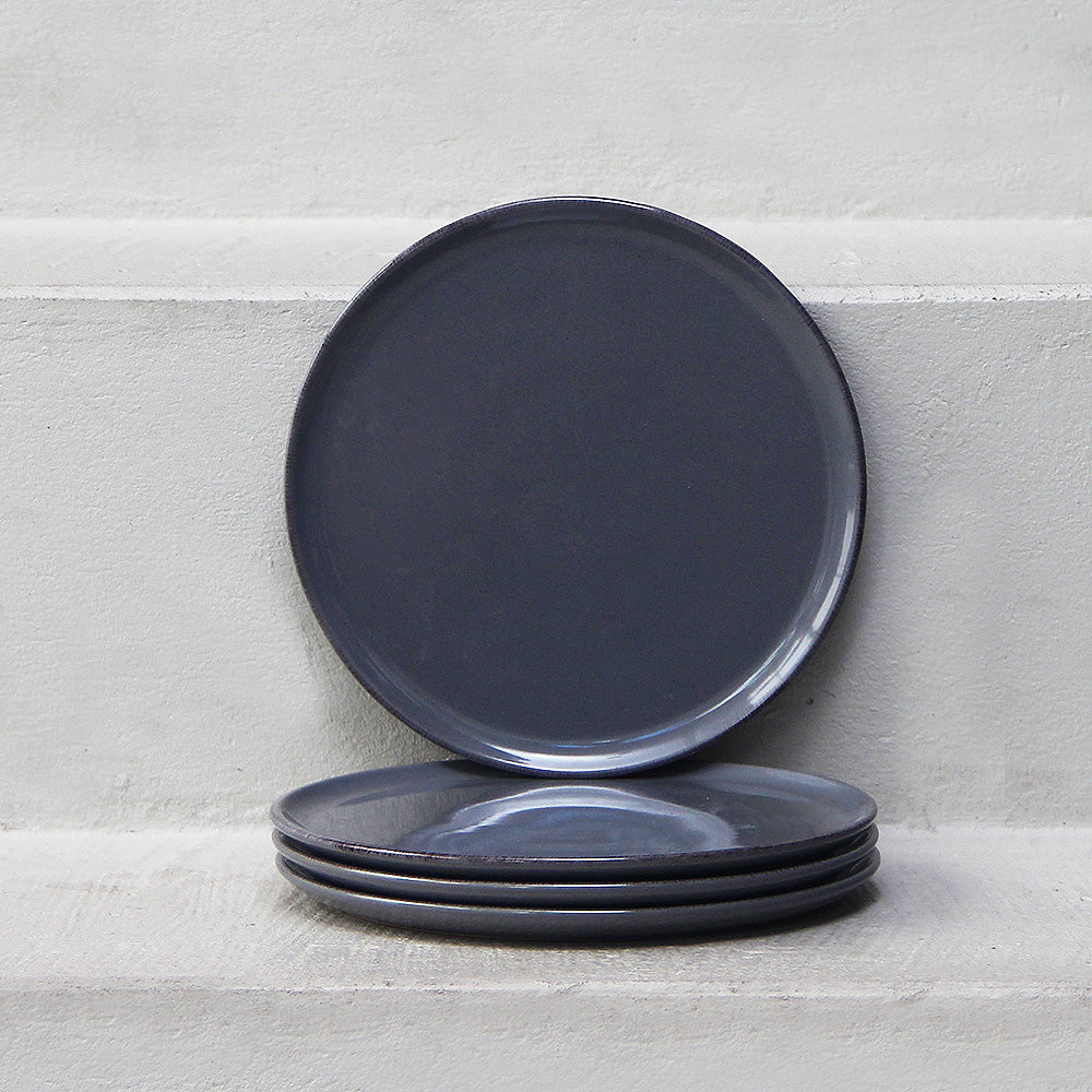 Pack 4 Platos Potre Positano Grey