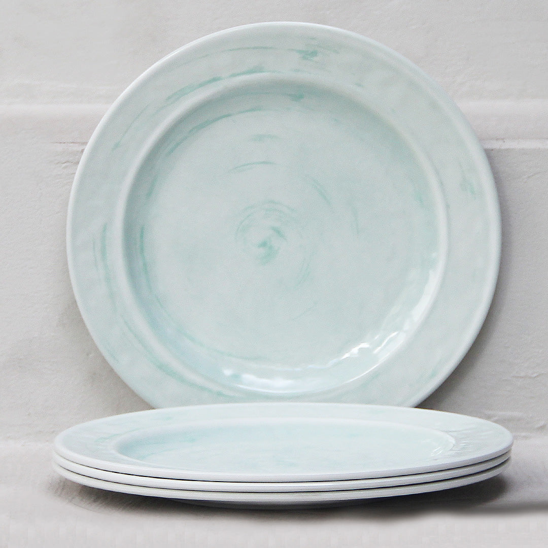 Pack 4 Platos Playos Melamina Menta