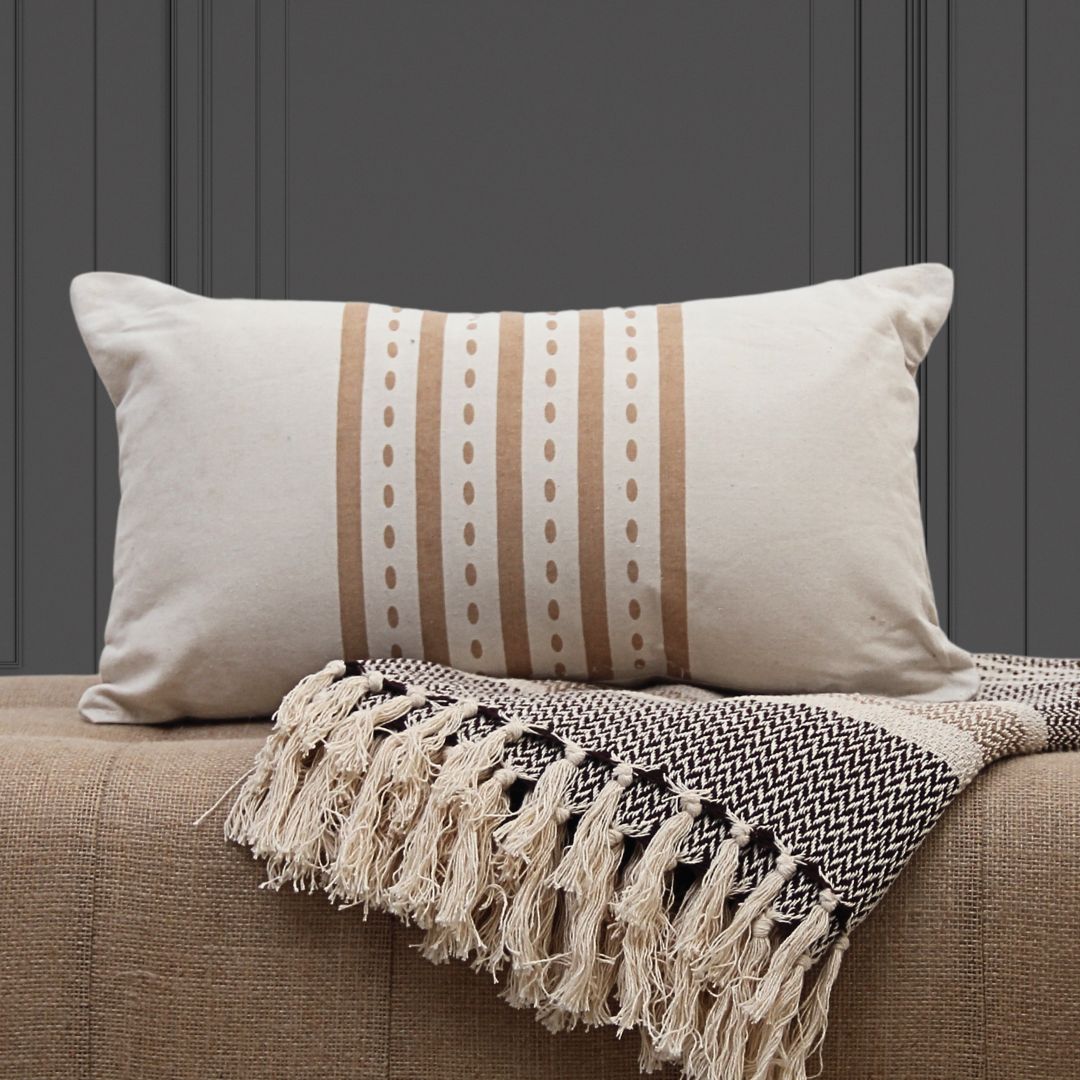 Pack 2 Piezas Almohadón Ona 30 cm x 50 cm/Manta Mika 130 cm x 170 cm