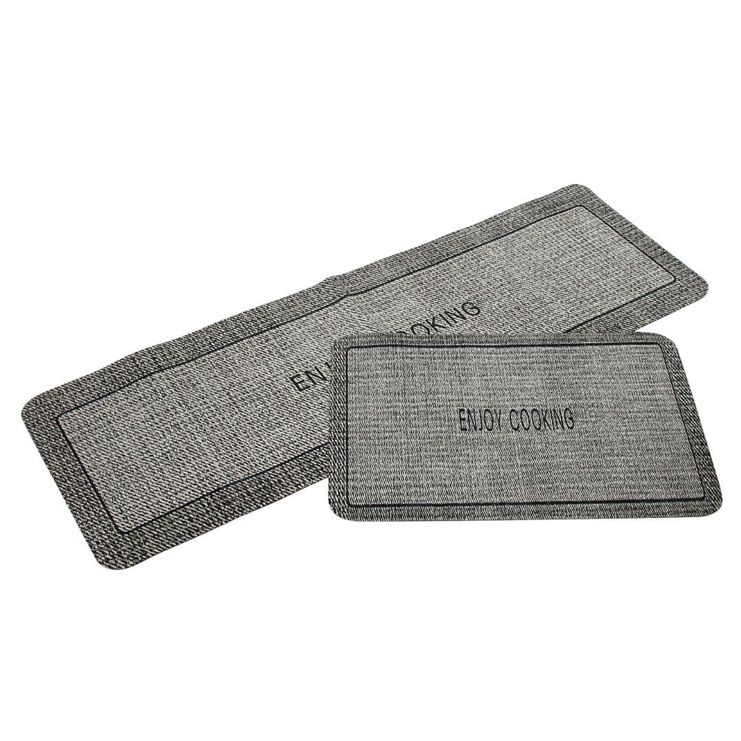 Set Alfombras Antideslizantes Linen Grey
