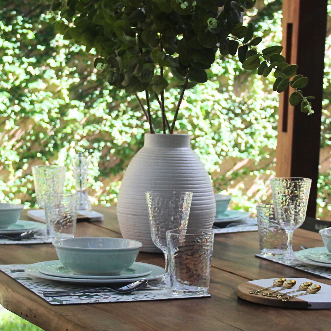 Juego 16 Piezas Melamina Menta/Copas Martele