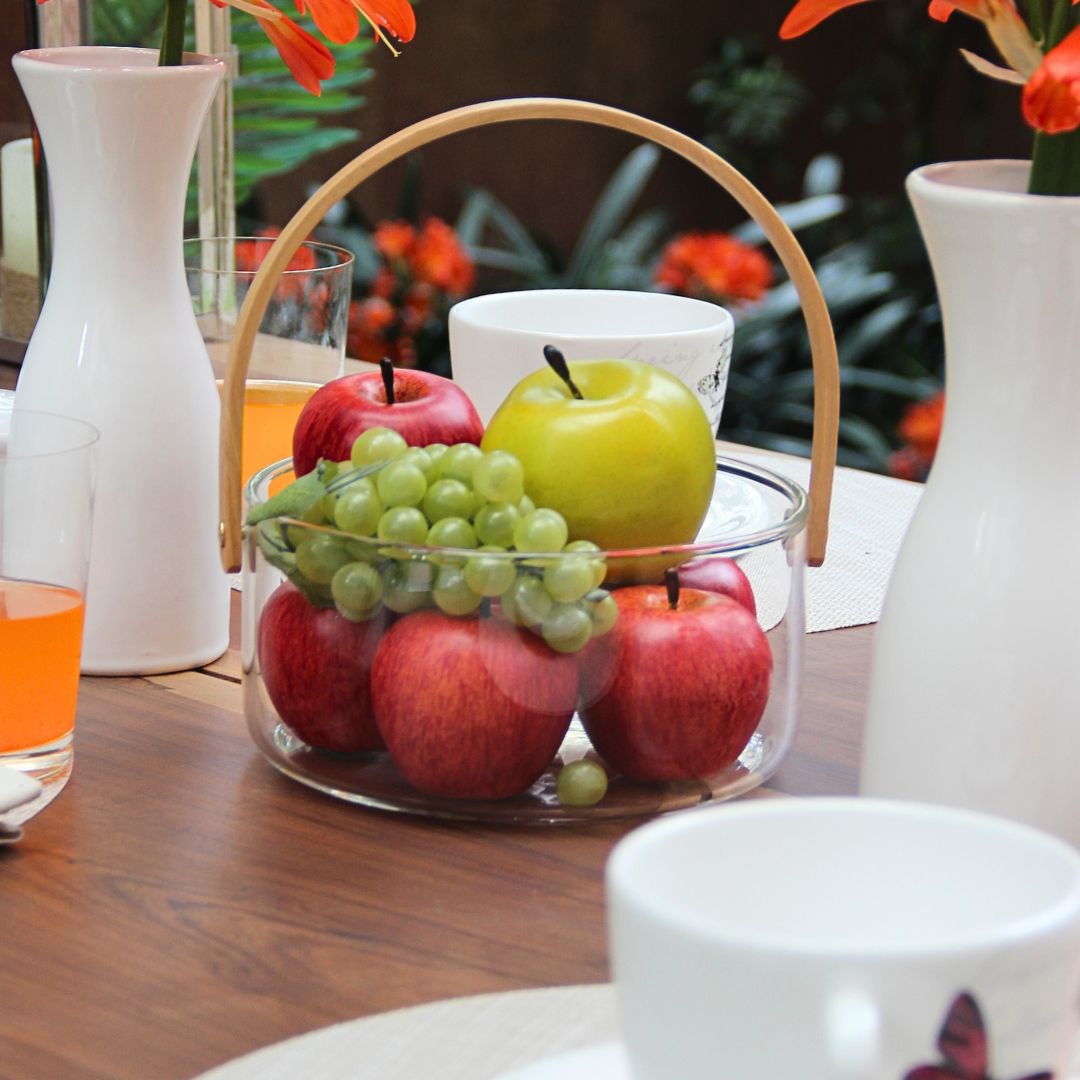 Centro de Mesa de Vidrio 19x10,5 cm