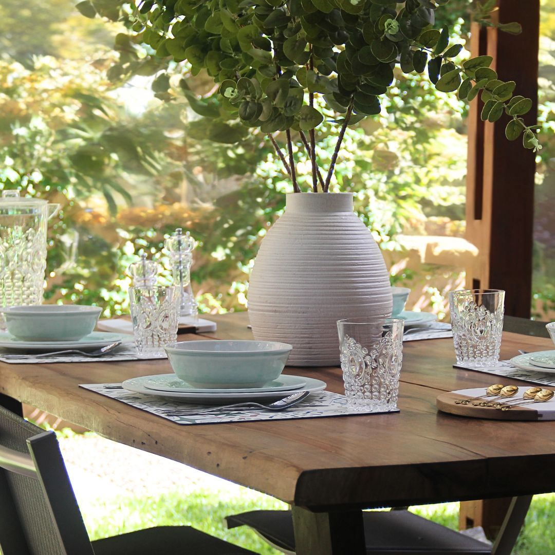 Juego 24 Piezas Melamina Menta/Vasos Imperial