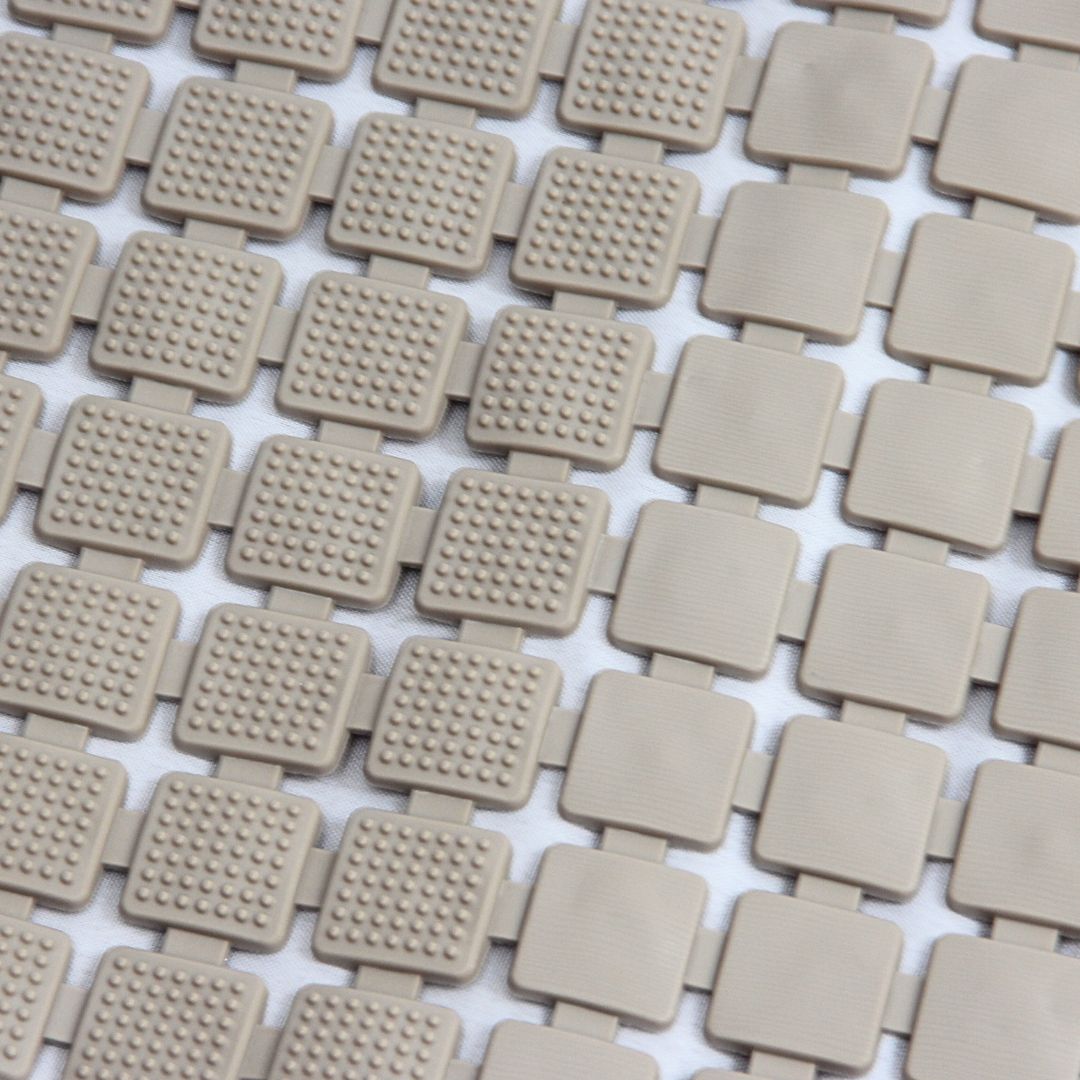 Alfombra Antideslizante Beige Grid (39x71 cm)