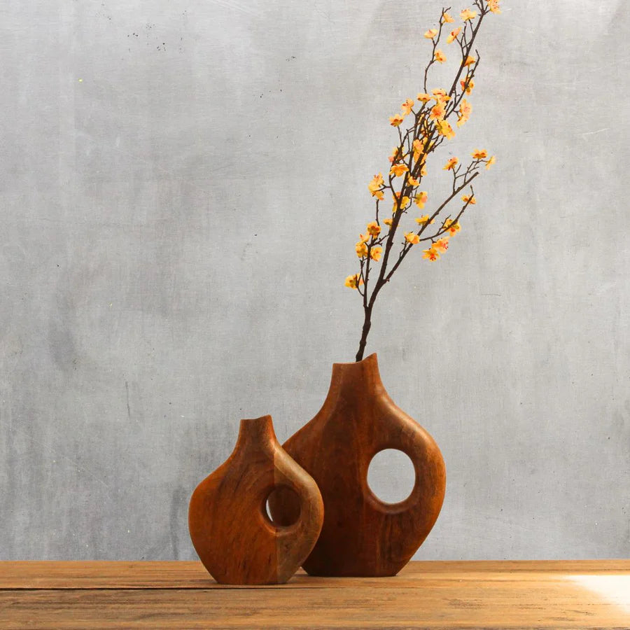 Pack 2 Piezas Florero Eko Grande/Yellow Cherry Blossom