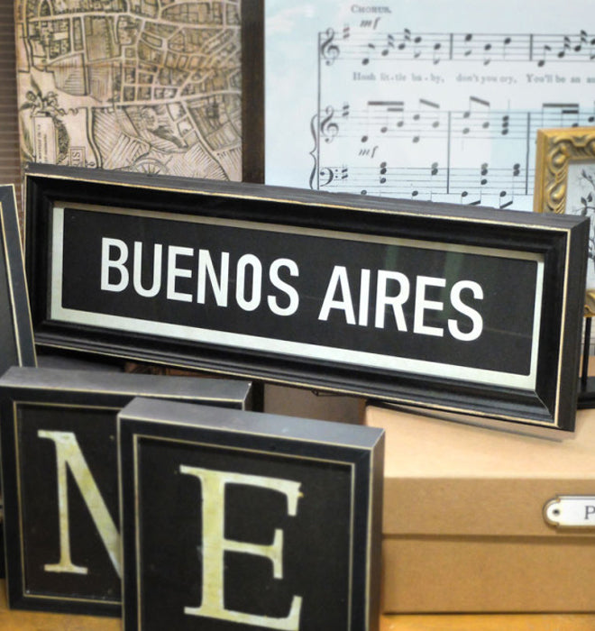 Cuadro Buenos Aires 10 x 40 cm