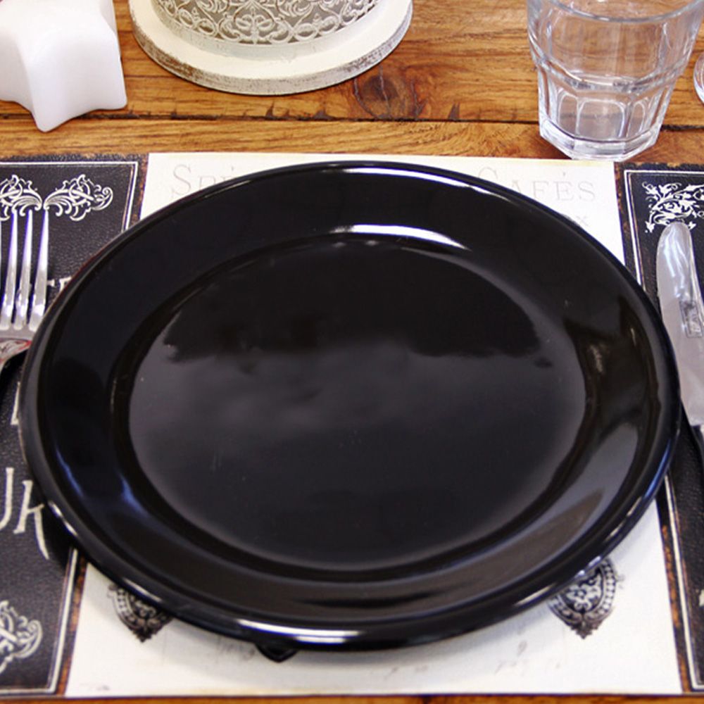 Plato Playo Clásico Negro