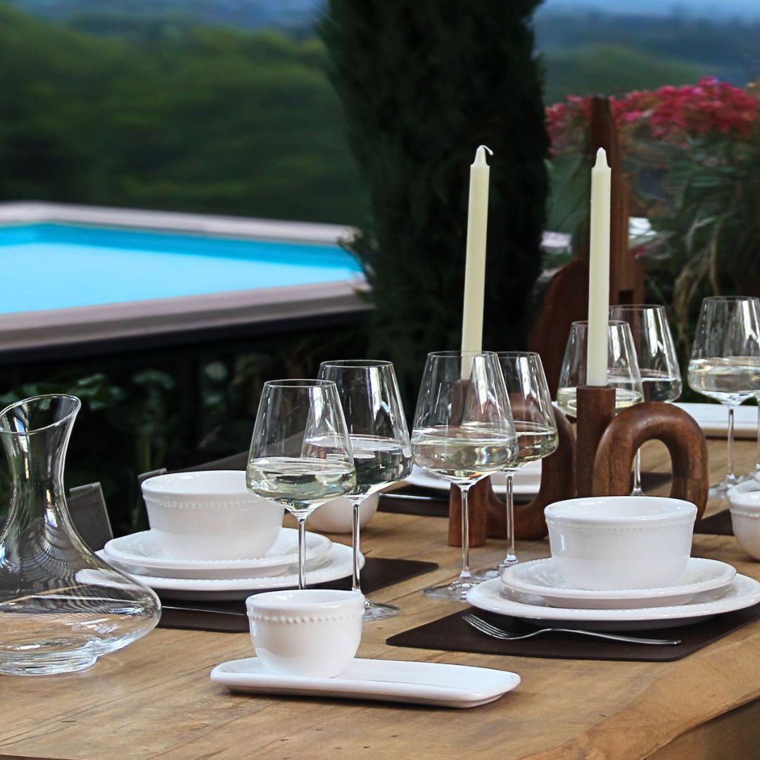 Juego 16 Piezas Queen/Copas Genova Vino