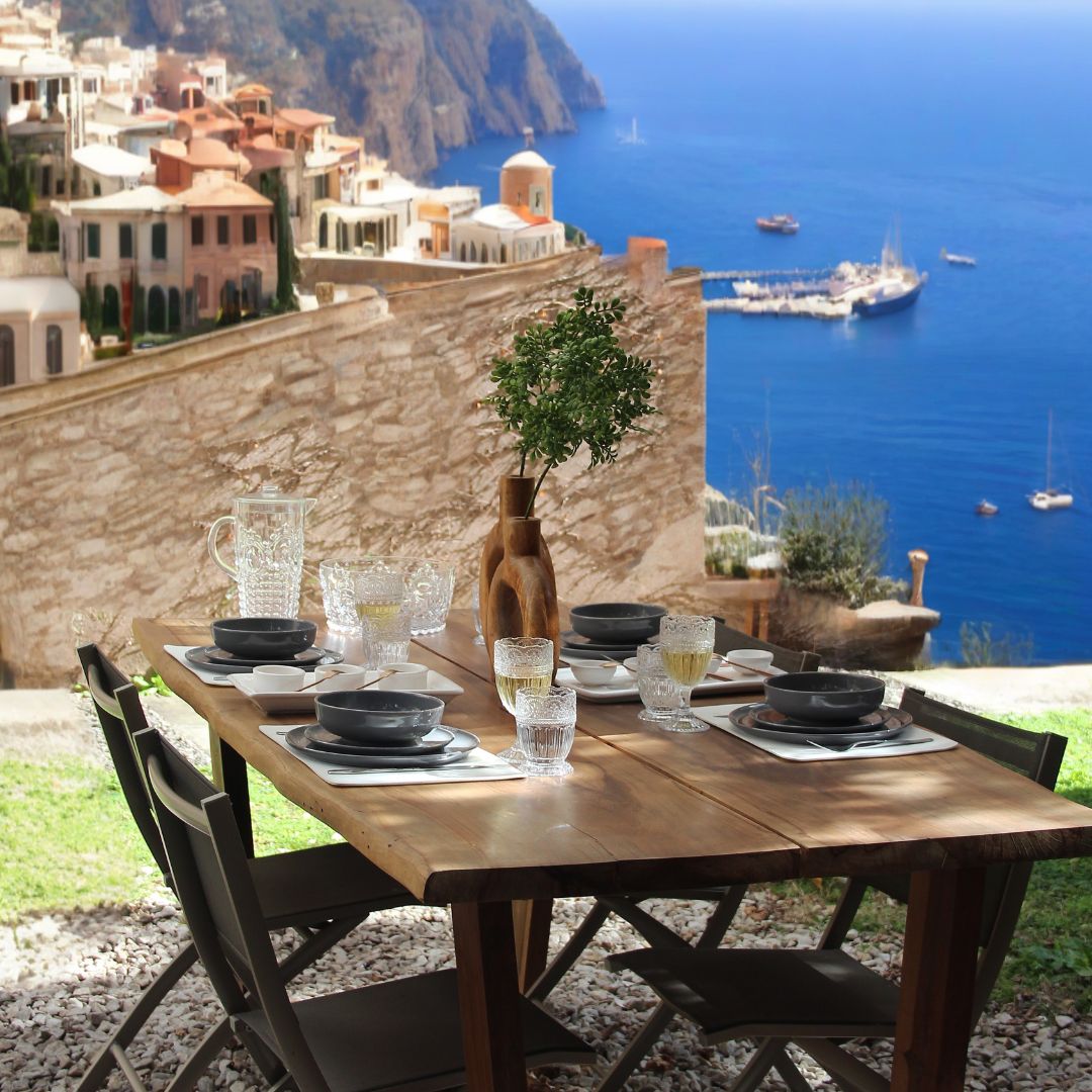 Juego 12 Piezas Positano Grey Playos/Postre