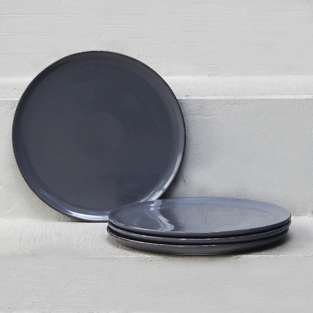 Pack 4 Platos Playos Positano Grey