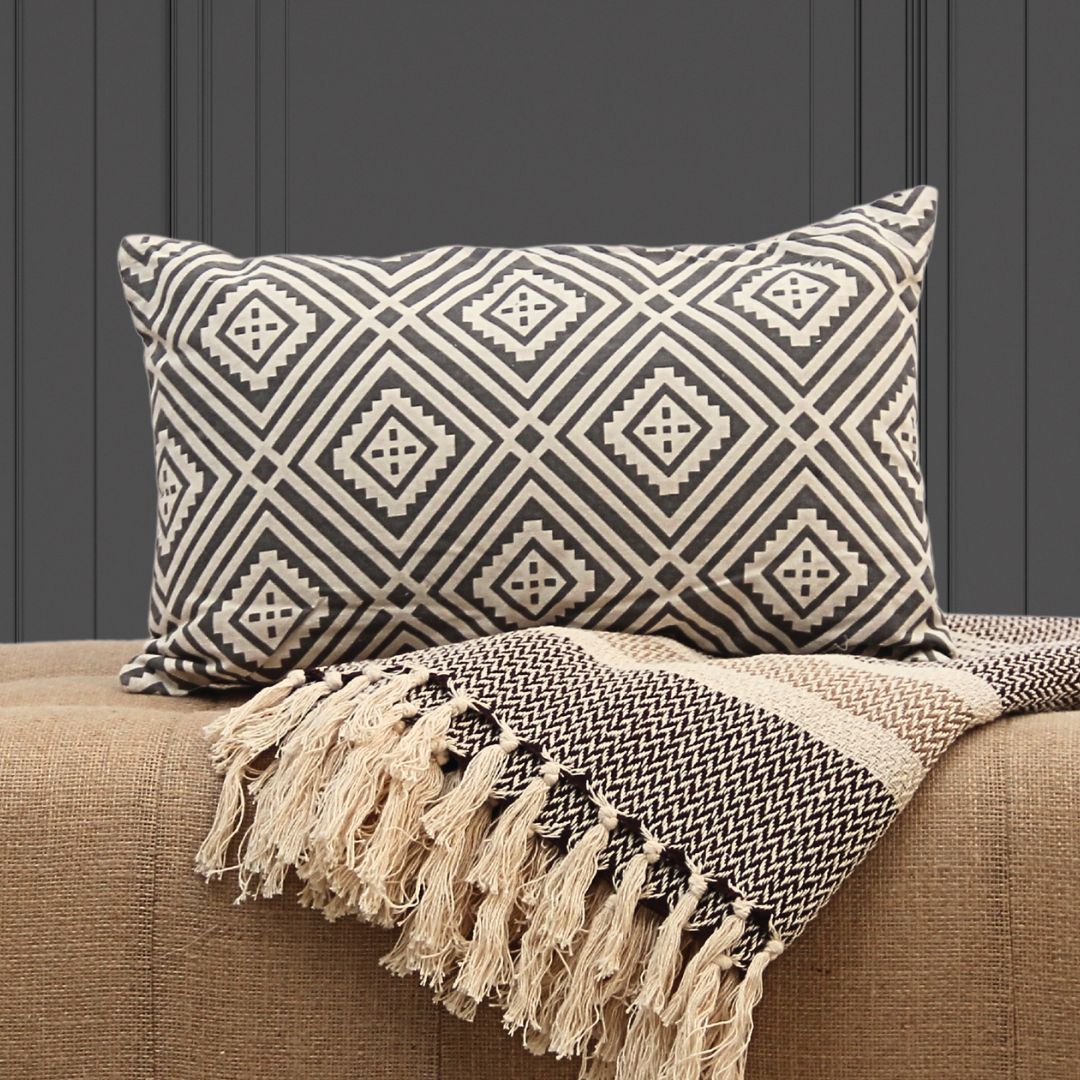 Pack 2 Piezas Almohadón Inka 30 cm x 50 cm/Manta Mika 130 cm x 170 cm