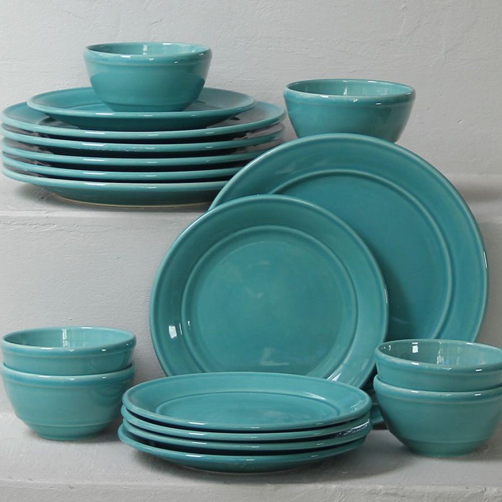 Juego 18 Piezas Lisboa Turquesa