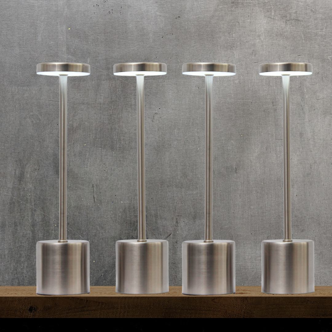 Pack 4 Lámparas Quebec Plata