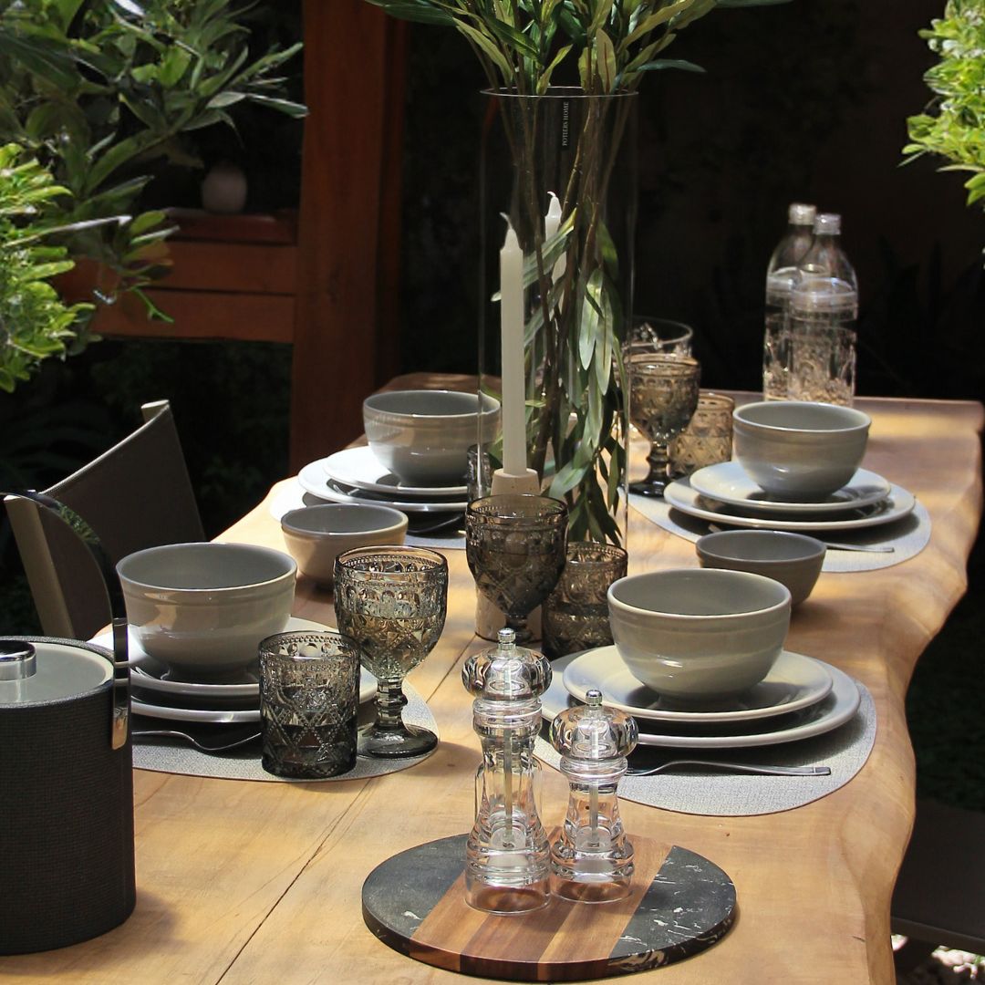 Plato Postre Lisboa Gris