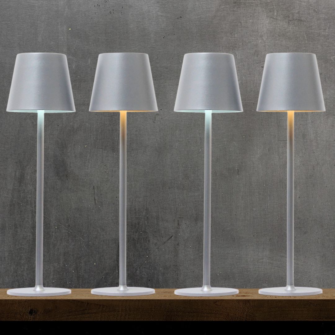 Pack 4 Lámparas Led Terra Gris