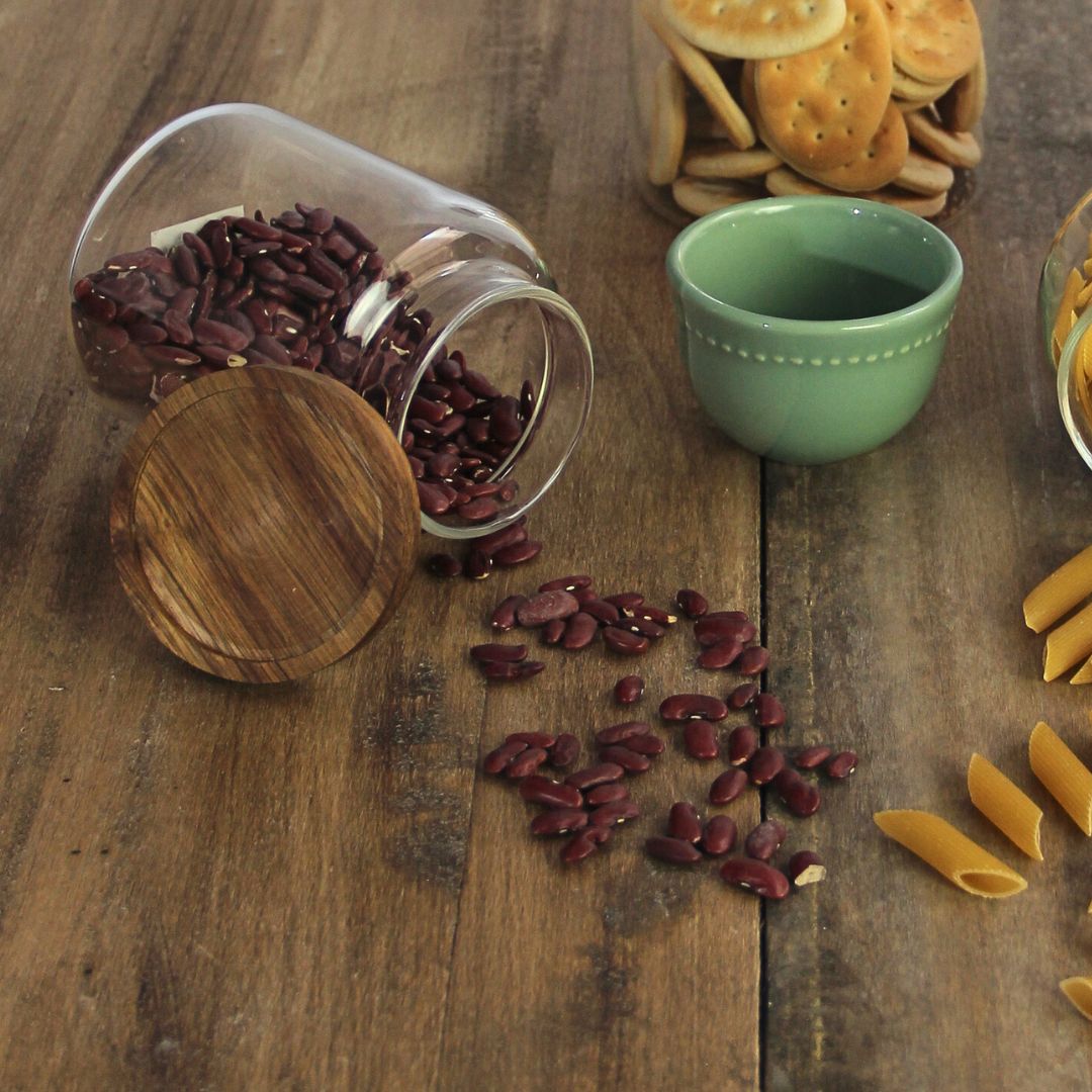 Frasco Vidrio Wood 1200 ml