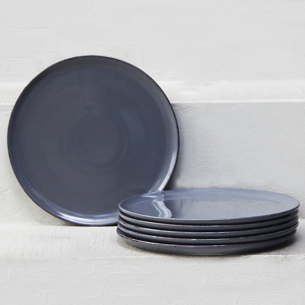 Pack 6 Platos Playos Positano Grey