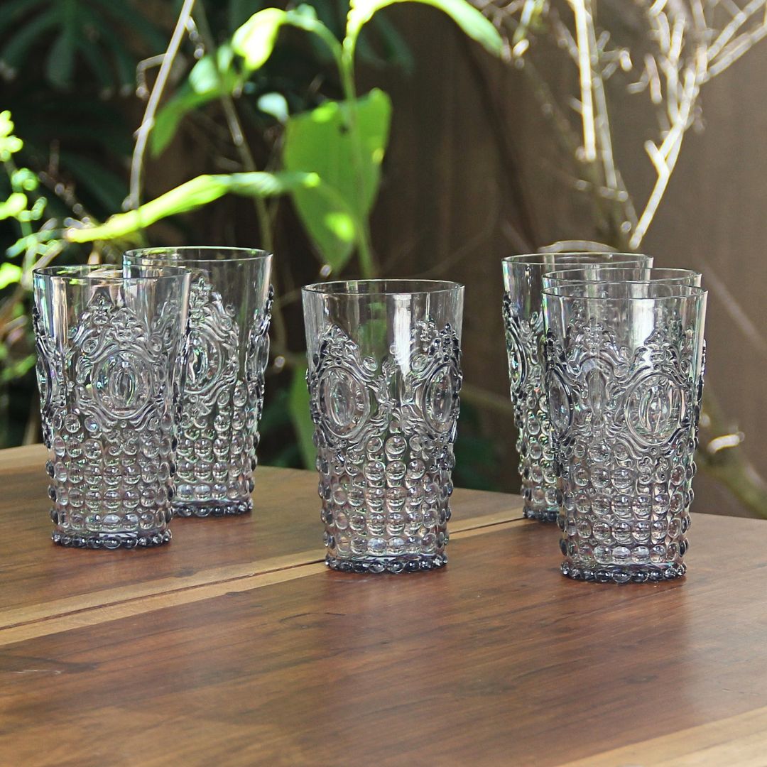 Pack 6 Vasos Altos Imperial Smoky