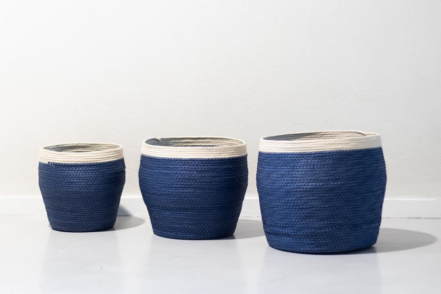 Canasto Seagrass Mediano Blue