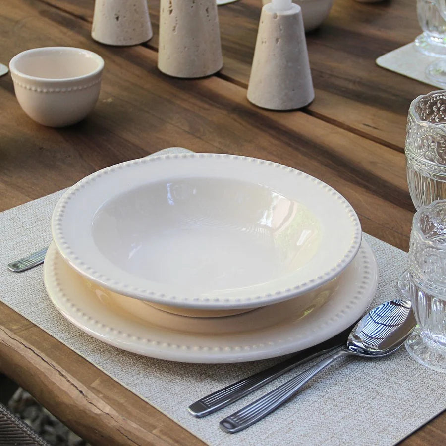 Pack 6 Platos Hondos Crema