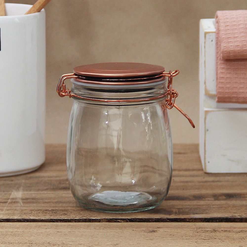 Frasco Clip Tapa Cobre Chico