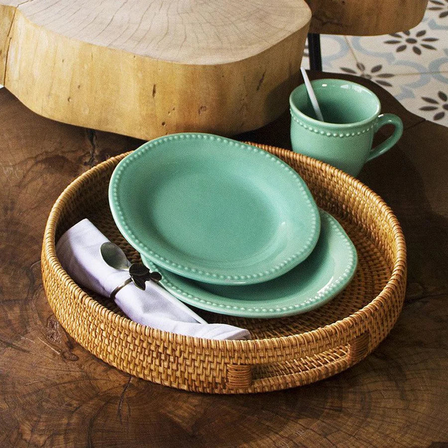 Pack 6 Platos Postre Queen Menta