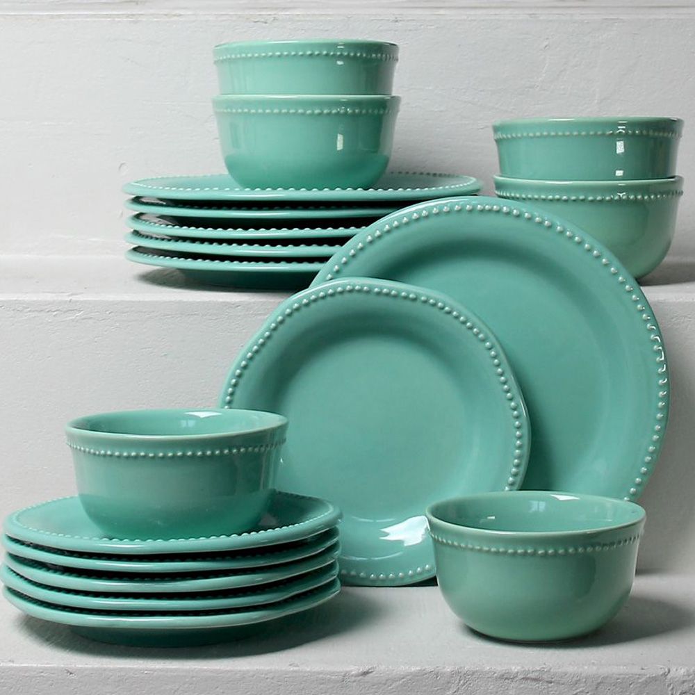 Juego 18 Piezas Queen Menta