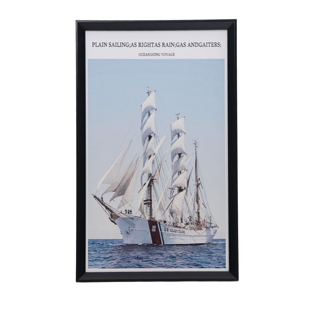 Cuadro Sailing 30x50 cm Marco Negro