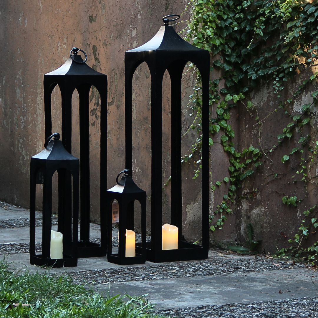 Farol Metal Chico Negro 40 cm