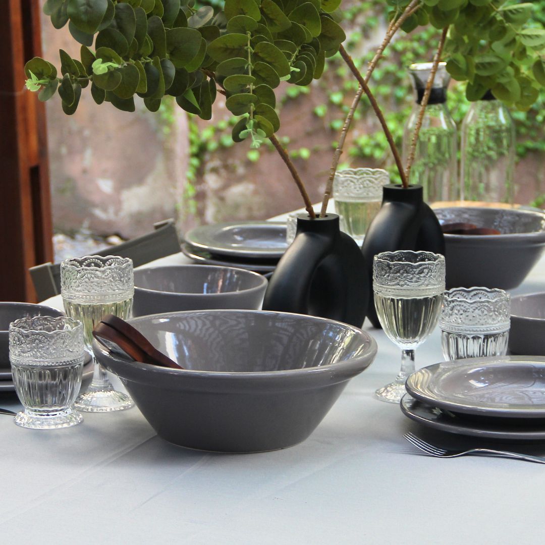 Ensaladera O Grande Gris