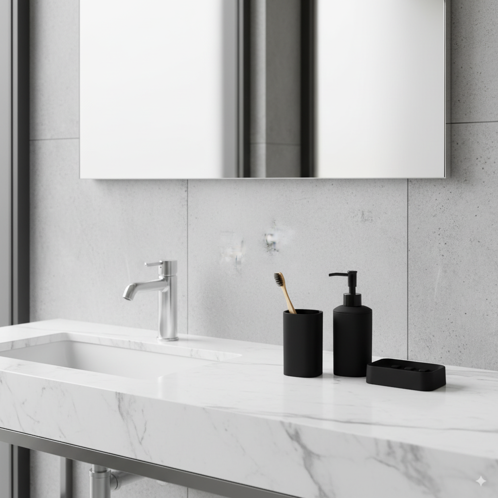 Set de Baño Noir Black x 3 Piezas