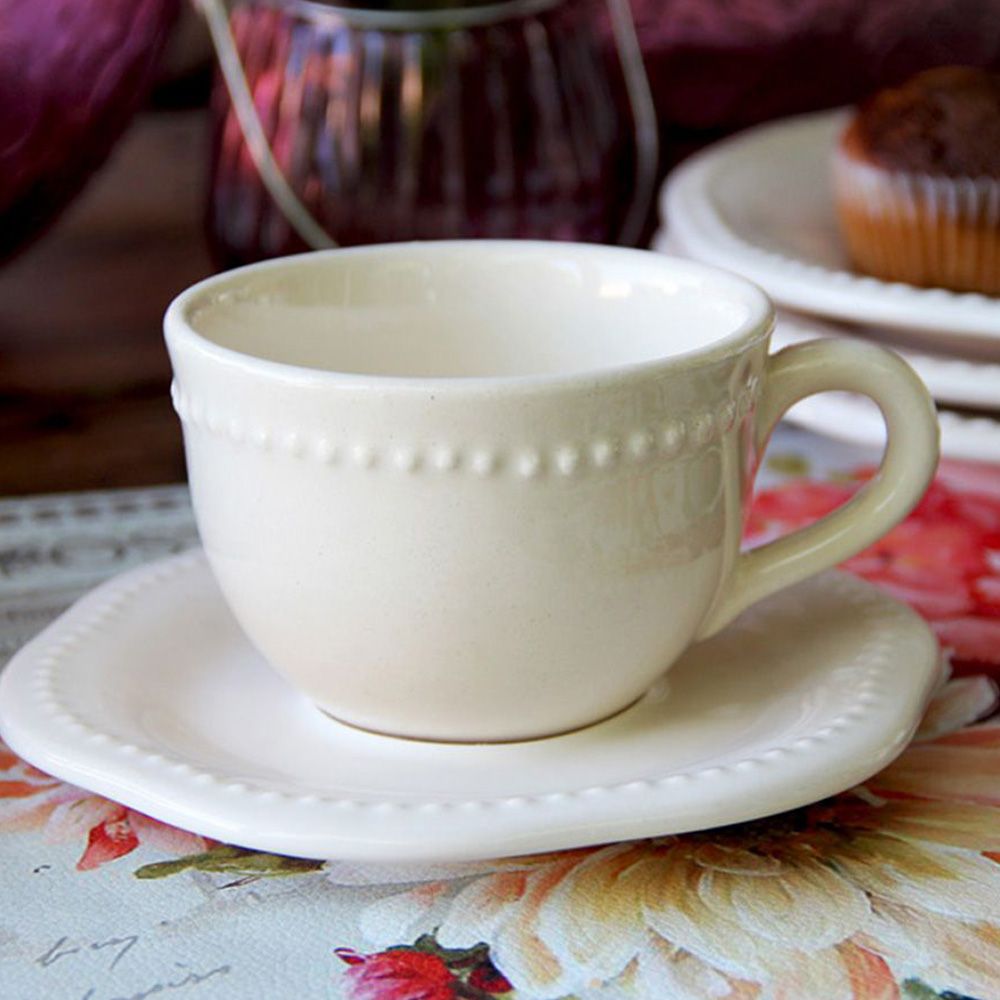 Taza de Te Queen Crema