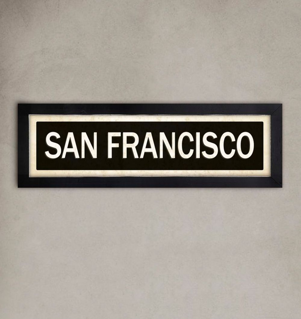 Cuadro San Francisco 10 x 40 cm