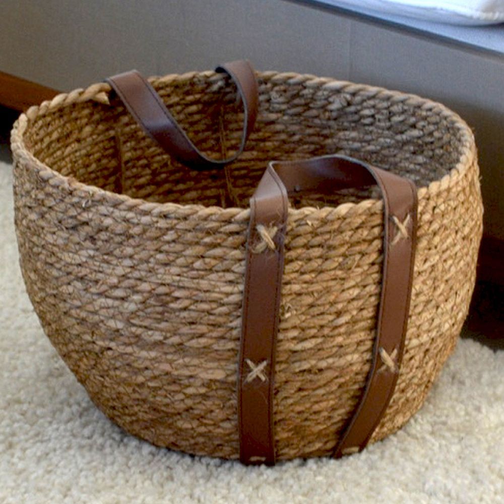 Canasto Melk Manija Cuero Mediano