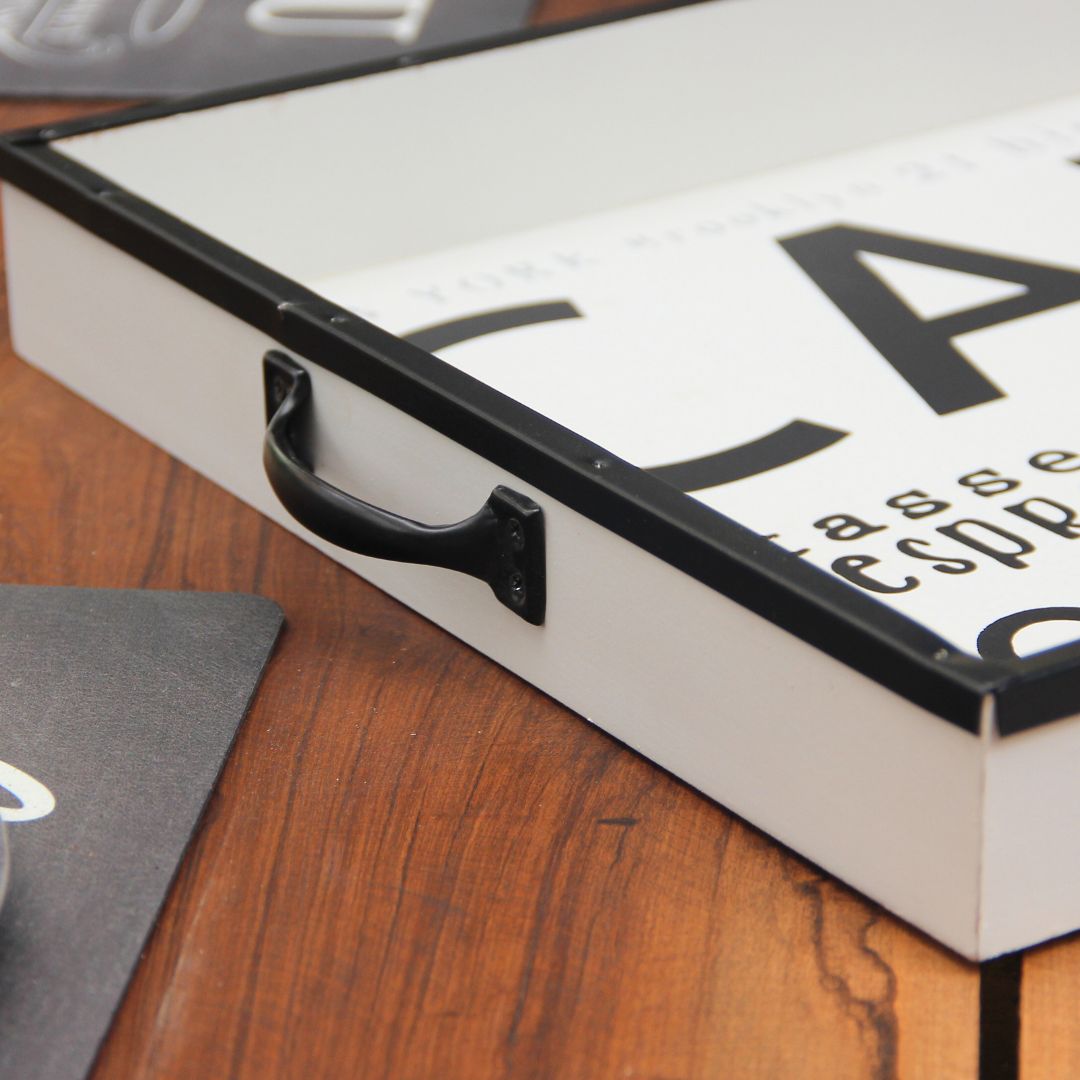 Bandeja Café Vintage 45 x 35 cm White