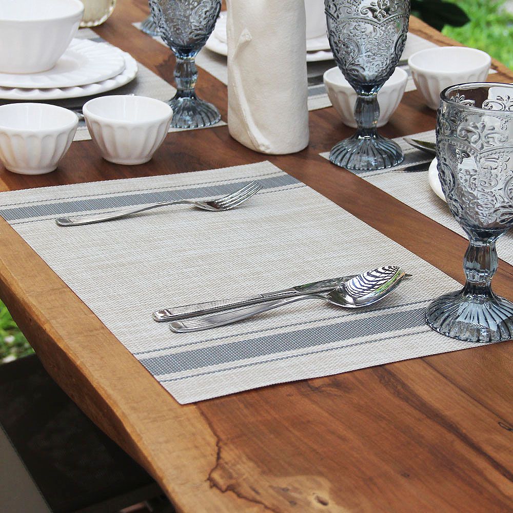 Individual Rafia Line Gris