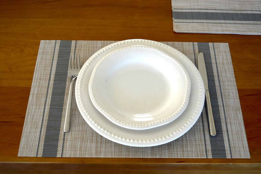 Individual Rafia Line Gris