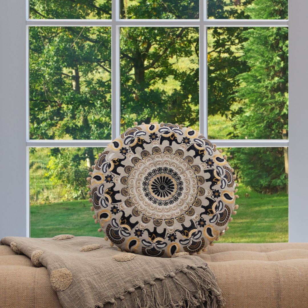 Almohadón Sendero Dorado 40 Cm