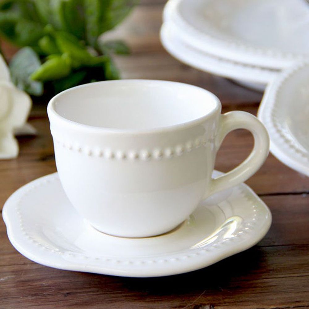 Taza de te Queen Blanco