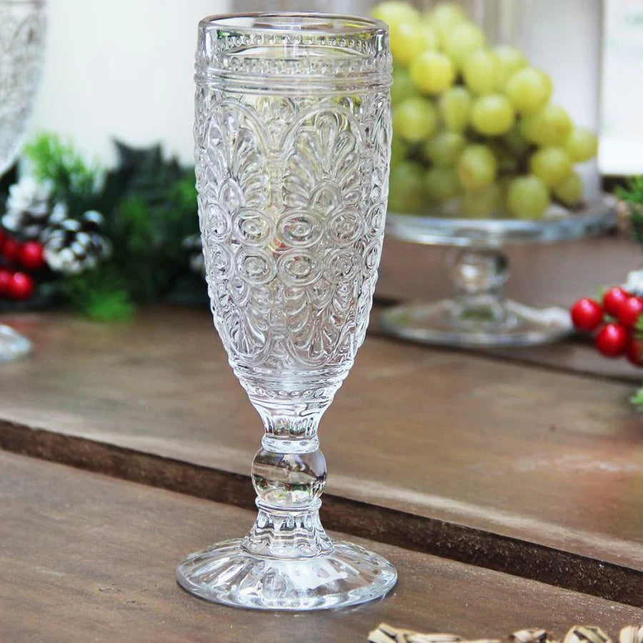 Juego 6 Copas Champagne y 6 Copas Trans