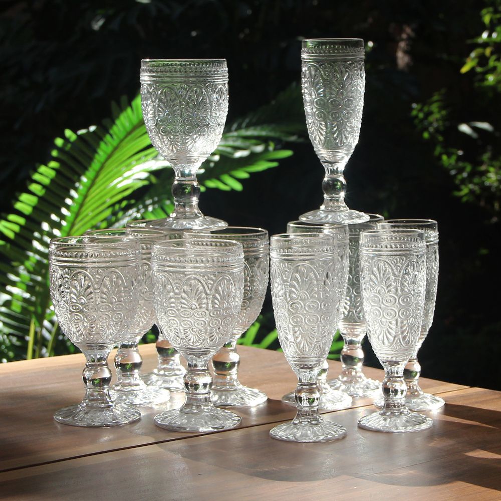 Juego 6 Copas Champagne y 6 Copas Trans