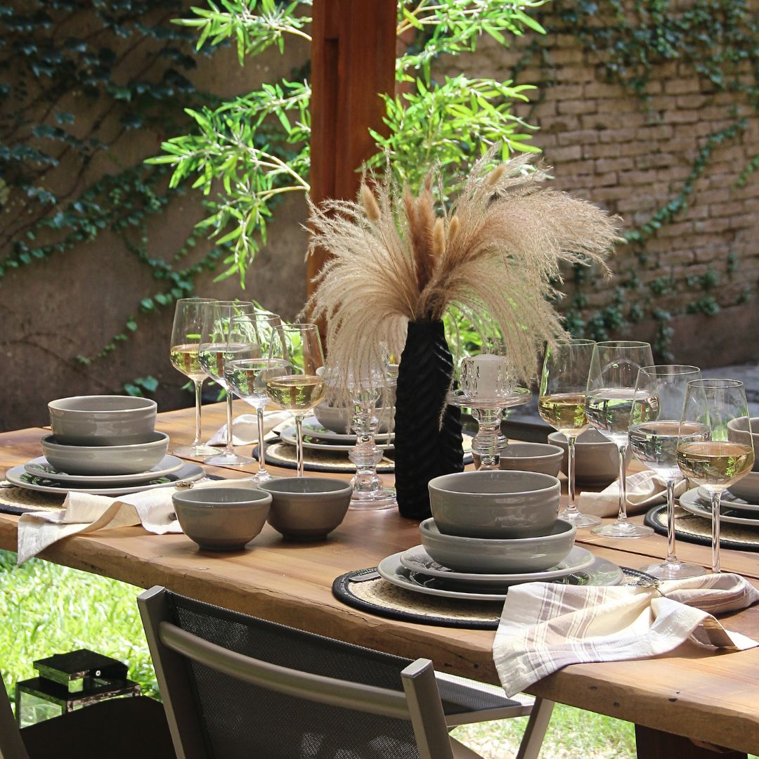 Juego 16 Piezas Lisboa Gris