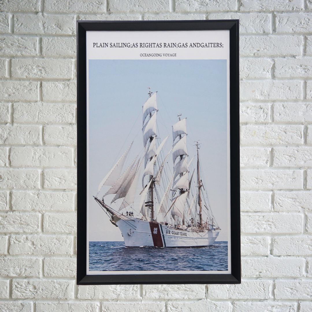 Cuadro Sailing 30x50 cm Marco Negro