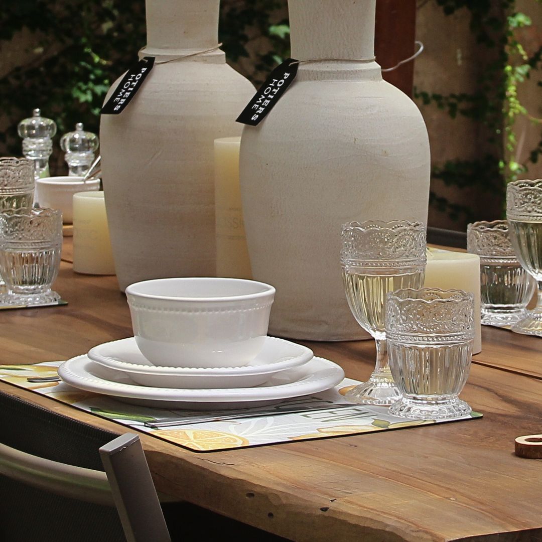 Juego 18 Piezas Queen Blanco