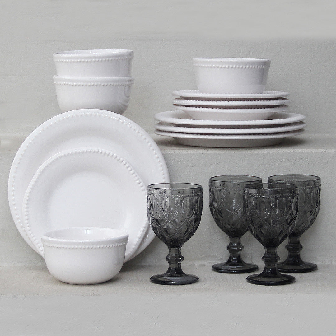 Juego 16 Piezas Queen/Copas Diamond Grey