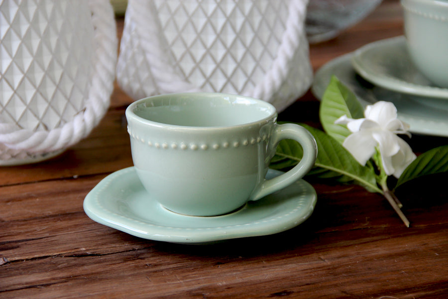 Taza de Te Queen Verde Aqua