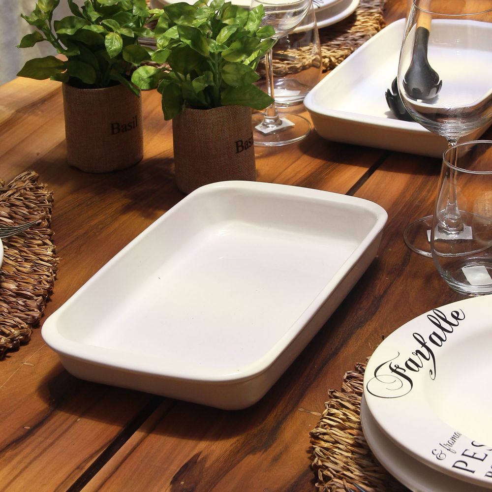 Fuente Rectangular C/Manija Mediana