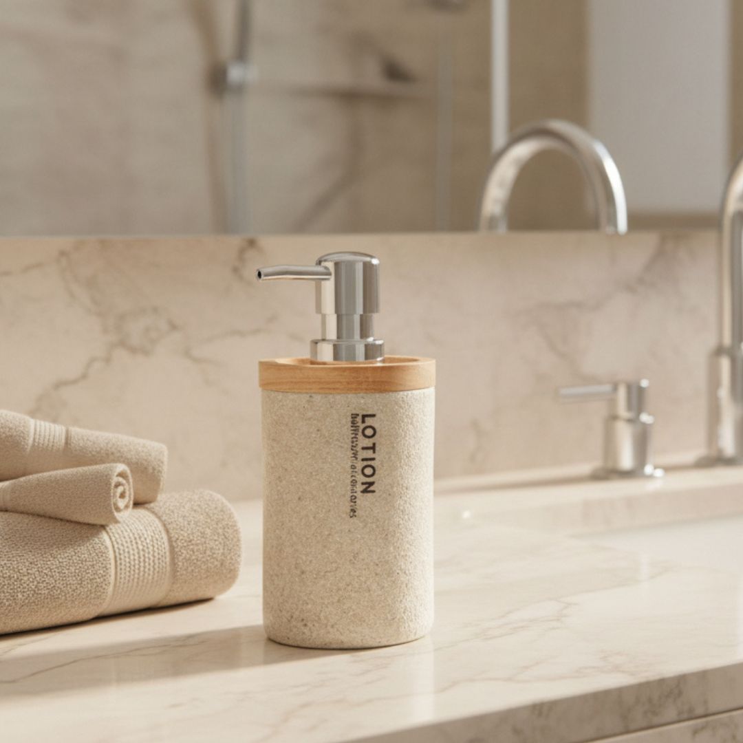 Set de Baño Mira Bamboo x 4 Piezas