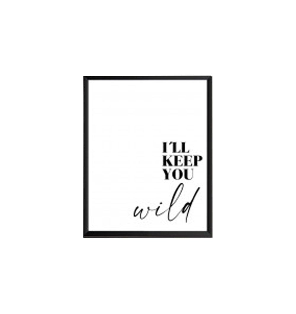 Cuadro Wild 30x40 cm Negro